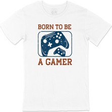 Cix Mavi Born To Be A Gamer Tişört