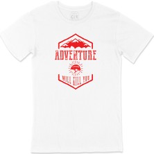 Cix Kırmızı Adventure Will Kill You Tişört