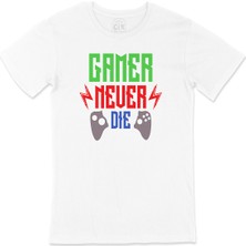 Cix Kırmızı Gamer Never Die Tişört