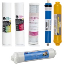 Sulook Açık Kasa Su Arıtma Cihazlarına Uyumlu 6'lı Filtre Seti Vontron Membranlı