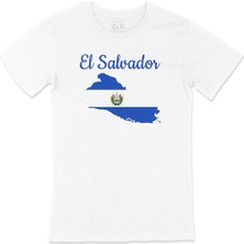 Cix El Salvador Haritalı ve Bayraklı Tişört