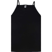 Gümüş Rib.ip Askı Düz Atlet 12 Lı Paket -4023