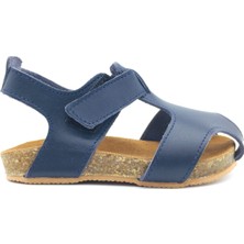 Nubebe -256 Deri Kapalı Mantar Taban Erkek Çocuk Sandaleti