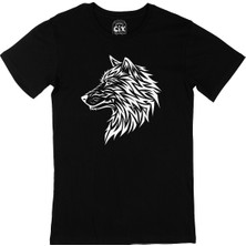 Cix Asil Kurt Siyah Tişört