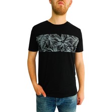 Naykı Erkek Sıfır Yaka Flamlı T-Shirt 2122 BGL-ST01048