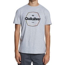 Quiksilver Hard Wıred Ss Gri Erkek T-Shirt