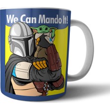 Pixxa The Mandalorian Baby Yoda Grogu Star Wars Kupa Bardak Model 9