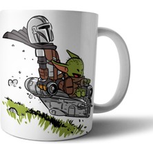 Pixxa The Mandalorian Baby Yoda Grogu Star Wars Kupa Bardak Model 10