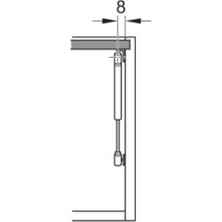 Hafele Notus Gazlı Piston Amortisör, 120N