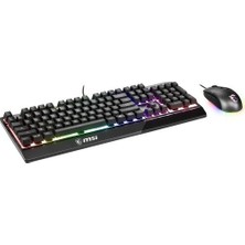 Msı Vigor GK30 Tr Rgb Gaming Klavye Mouse Set