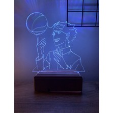 Modiwa Design Haikyuu Oikawa Toru 16 Renk Gece Lambası