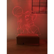 Modiwa Design Haikyuu Oikawa Toru 16 Renk Gece Lambası