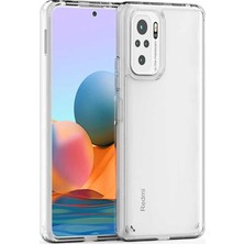 Xiaomi Redmi Note 10 Kılıf Crystal Berrak Şeffaf Kalın Darbe Emici Sert Silikon Coss Kapak