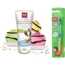 SPLAT 2-6 Yaş Arası Çocuklar Için Meyveli Dondurma Diş Macunu 50 ml + Yumuşak Çocuk Diş Fırçası