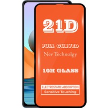 KZY Xiaomi Redmi Note 10 Pro Tam Kaplayan 21D Temperli Ekran Koruyucu Cam