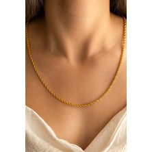 Semiz Kuyumculuk Orta Kalınlık Halat Altın Zincir