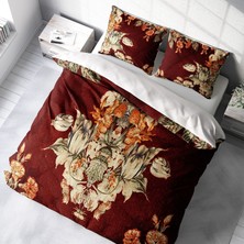 Monohome Glazed Bouquet 3D Pamuk Saten Çift Kişilik Nevresim Takımı