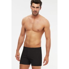 Kom Erkek Penye Adrian Boxer Tek Düğmeli 4 Lü Siyah S-3xl