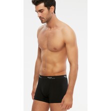 Kom Erkek Tight Boxer 2 Li Siyah, Pamuksu Kumaş ve Rahat Kesim ile Konfor Sağlar