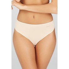 Kom Kadın Penye Likra Basic Slip Külot 2 Li Ten 36-44