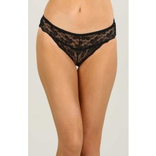 Imer Kadın Penye Modal Dantelli Slip Külot 3 Lü Multirenk 4176