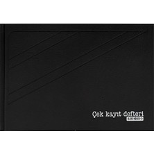 Byr Çek Kayıt Defteri 17X24 cm Yan Ciltli 240YP