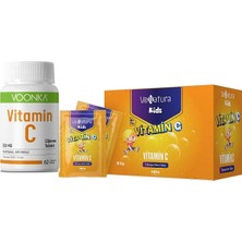 Voonka Vitamin C 62 Çiğneme Tablet+Venatura Kids Vitamin C 30 Saşe