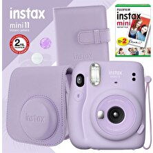 Instax Mini 11 Lila Fotoğraf Makinesi ve Kare Albümlü Seti 11
