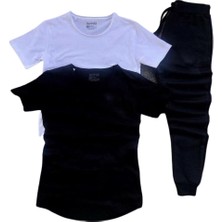 Amor Man 3 Lü Pamuk Ter Tutmayan Çift Cep Kısa Kollu Diz Yapmayan Yazlık Outdoor Erkek Eşofman Takım