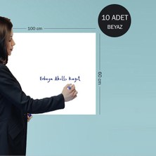 Pi Papers Akıllı Kağıt - 60x100 Cm Beyaz, 10 Adet Elektrostatik Özellikli, Belge Tutucu Yazı Tahtası