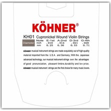 Köhner KH-01 Profesyonel Keman Teli (4/4)