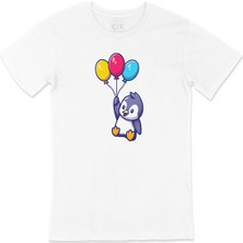 Cix Balonlu Penguen Tişört
