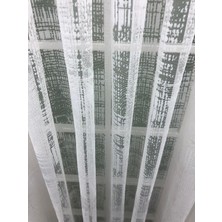 Perde Alemi Spor Desen Dantel Tül Perde,  100X250, Seyrek Pile, 1/2