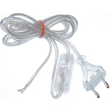 Tekiş Arapuarlı 2mt.şeffaf Kablolu Fiş