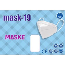 Mask-19 Ventilsiz N95 Medikal Maske 5 Adet