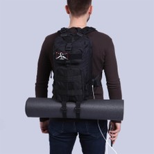 My Valice Smart Bag Army 30 Lt USB Şarj Girişli Outdoor Dağcı Sırt Çantası Siyah