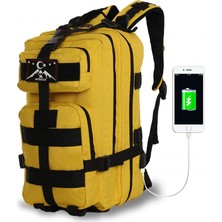 My Valice Smart Bag Army 30 Lt USB Şarj Girişli Outdoor Dağcı Sırt Çantası Sarı