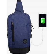 My Valice Smart Bag Usb'li Çapraz Göğüs Çantası 1501 Lacivert