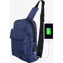 My Valice Smart Bag Usb'li Çapraz Göğüs Çantası 1505 Lacivert
