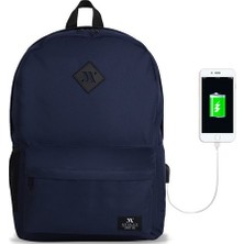 My Valice Smart Bag Specta USB Şarj Girişli Akıllı Sırt Çantası Lacivert