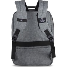 My Valice Smart Bag Active USB Şarj Girişli Slim Notebook Sırt Çantası Gri