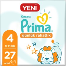 Prima Bebek Bezi Günlük Rahatlık 4 Beden 27 Adet Tekli Paket