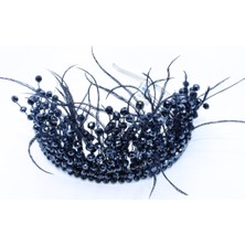 Dantelux Tüylü Nişan Tacı 51696-C75 Koyu Lacivert