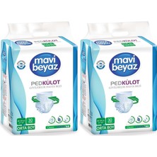 Mavi Beyaz Ped Emici Külot Hasta Bezi Medium Orta 60 Adet (2pk*30)