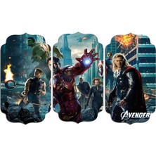 Renkselart Avengers Yenilmezler Mdf Tablo 0544 (Model D)