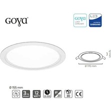 Goya 12W LED Panel Sıva Altı Beyaz 6500K GY-1758