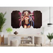 Renkselart Harley Quinn Mdf Tablo 0610 (Model D)