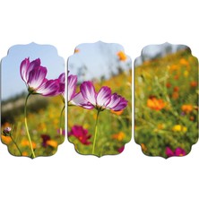 Renkselart Ilkbahar Çiçekler Mdf Tablo 0720 (Model D)