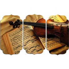 Renkselart Müzik Aleti Keman Mdf Tablo 1382