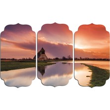 Renkselart Gün Batımı Sunset Mdf Tablo 1441